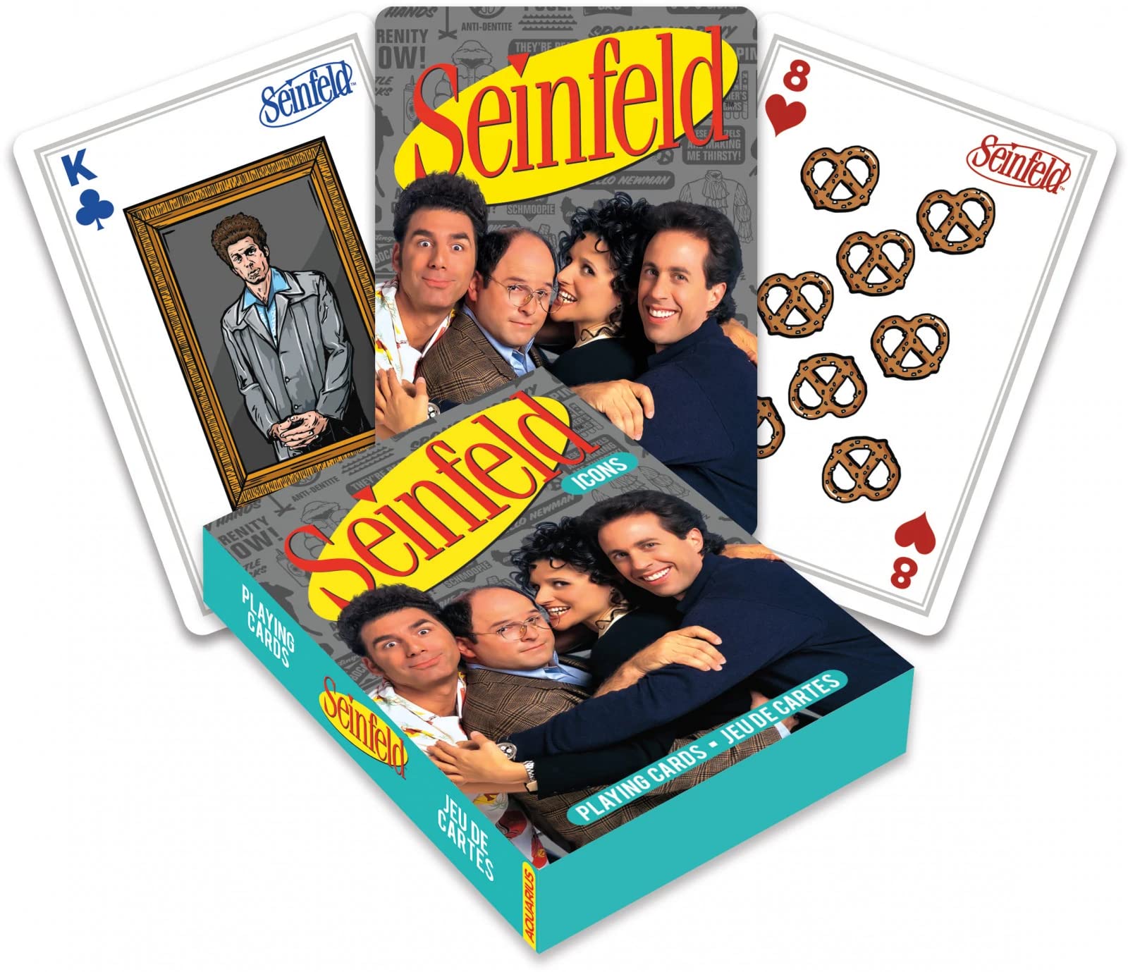 Aquarius Seinfeld Playing Cards - Seinfeld Icons Themed Deck Of Cards For Your Favorite Card Games - Officially Licensed Seinfeld Merchandise & Collectibles