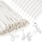 100Pcs 260 Balloons White Long Balloons For Balloon Garland Thickening Skinny Latex Twisting Animals Modeling Christmas Birthday