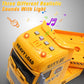Yiwsnust Construction Carrier Truck Set - Large 25.6'' Semi-Trailer with Excavator & Dump Truck, Yellow, Plastic, Model 666-68F