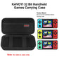 Elonbo Carrying Case for KAVOYI/TEBIYOU/Beico 32 Bit Handheld Games  Portable Arcade Gaming Player Travel Storage Cover  Electronic Video Games Toy Organizer Holder Bag  Green+Inside Green