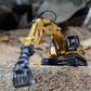 Gemini&Genius Construction Vehicle Toys Timber Grab Excavator Heavy Metal 1/50 Scale Grab Wooden/Building Materials Vehicle Engi