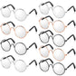 9 Pairs Doll Glasses Metal Wire Rim Clear Lens Eyewear Fabric Doll Dress Up Eyeglasses Mini Dolls Costume Accessories For 18 Inch And Other Item Dolls (6 Pcs 3.14 Inch, Fit For 18 Inch Doll)