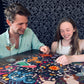 eeBoo 1000-Piece Glow in The Dark Zodiac Constellation Jigsaw Puzzle, Multi-Color Cardboard for Adults and Families, Model PZTZOD