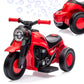 Kids Ride On Bubble Car, Hetoy 6V Battery Powered Electric Motorcycle 1.9 Mph Speed W/Led Headlights, Music, Pedal, Forward/Reserve, 3 Wheels Motorbike Toys Gift For Toddler 3 And Up Boys Girls, Red