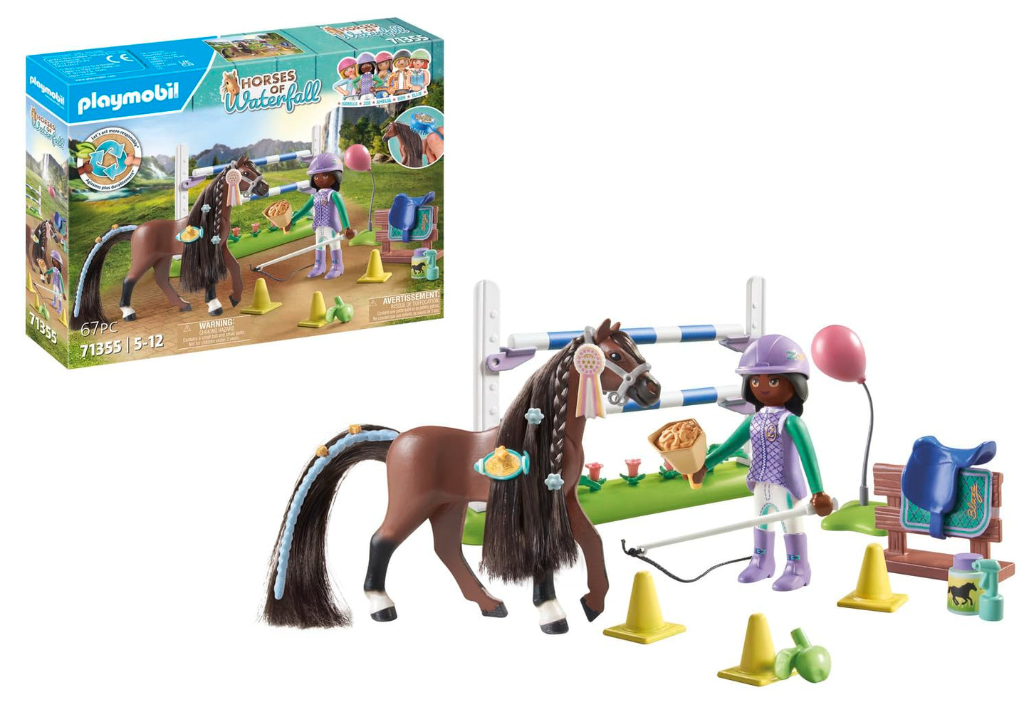 Playmobil Horses Of Waterfall: Jumping Arena With Zoe And Blaze