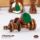 Blessings Decor Collector Edition Wooden Chess Pieces Chess Coins Pawns Chessmen Figurine Pieces (Brown & White)