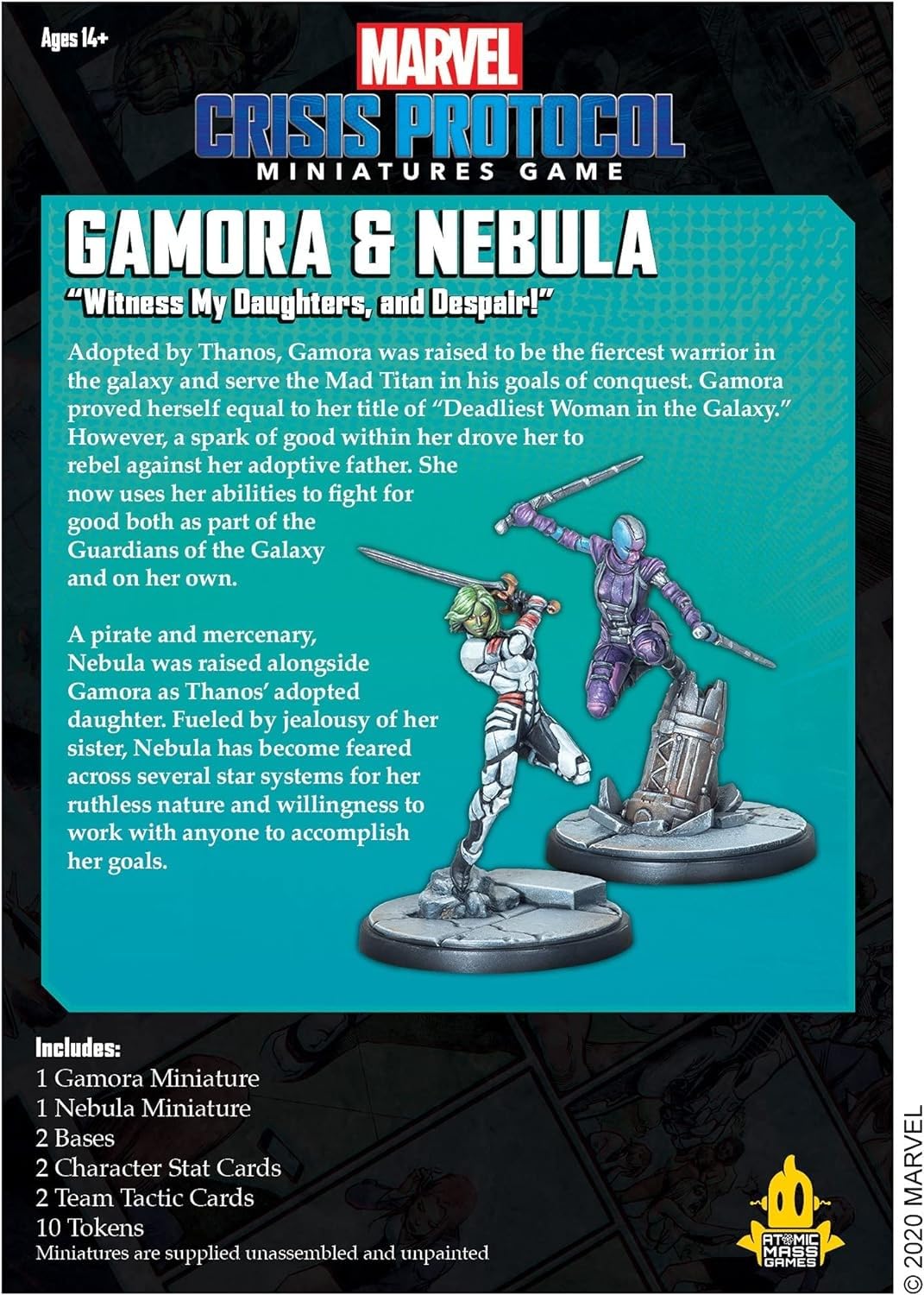 Atomic Mass Games Marvel Crisis Protocol: Gamora And Nebula (Cp16)