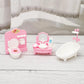 Onest 32 Pieces Dollhouse Furniture Set Mini House Accessories With Bedroom Living Room Bathroom Kitchen Miniature 1:12 Furniture Accessories Model For Kids