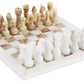 Radicaln Marble Chess Set 12'' Inches White And Green Onyx Handmade Marble Chess Pieces For Chess Set Board Game - Chess Set, Checker Board Game - Travel Set Chess Figure