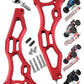 Aluminum Front Lower Suspension A Arms for Arrma 1/8 Kraton 6S BLX, Outcast 6S BLX,Notorious 6S BLX,Talion 6S BLX,ARRCat RC Upgrades Part Hops up Front Lower A Arms,Replce ARA330656,Red -Like New