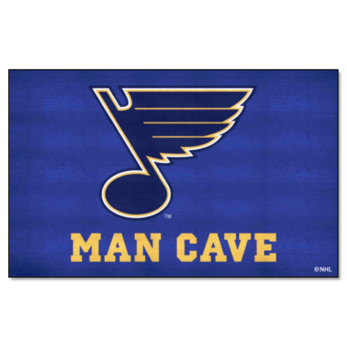 FANMATS 14488 St. Louis Blues Man Cave Tailgater Rug - 5ft. x 6ft. Sports Fan Area Rug, Home Decor Rug and Tailgating Mat