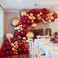 Partywoo Red Pink And Gold Balloons, 140 Pcs Ruby Red Pink And Chrome Gold Balloons Different Sizes Pack Of 18 Inch 12 Inch 10 Inch 5 Inch For Balloon Garland Or Arch As Birthday Party Decorations