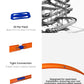 Hot Wheels Compatible 3D Printed Track Connectors Set Of 20 (Blue)