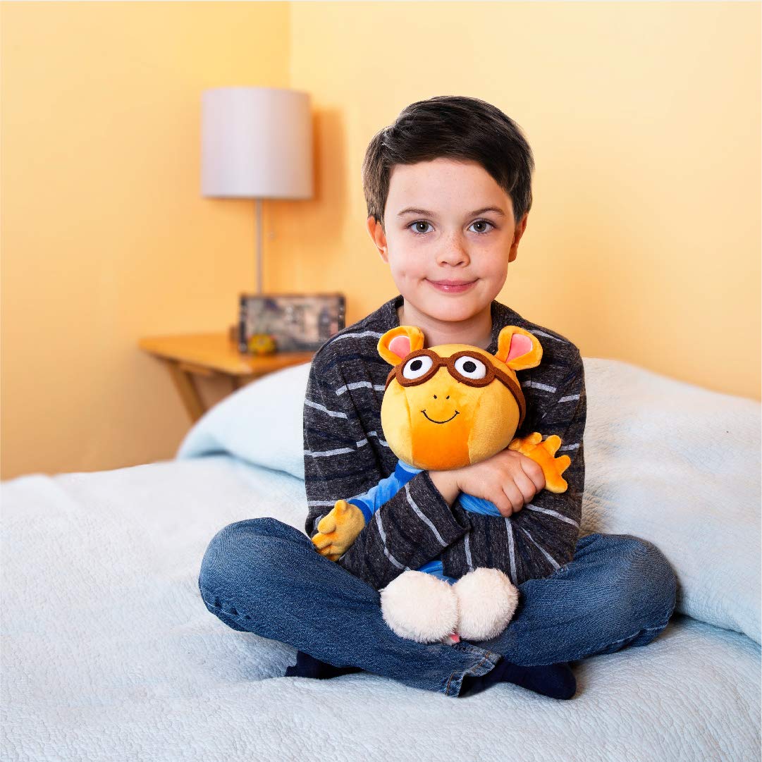 Mighty Mojo Plush Arthur The Aardvark Doll - Soft Blue Stuffed Toy for Kids - 15 Inches (Nighttime Arthur)