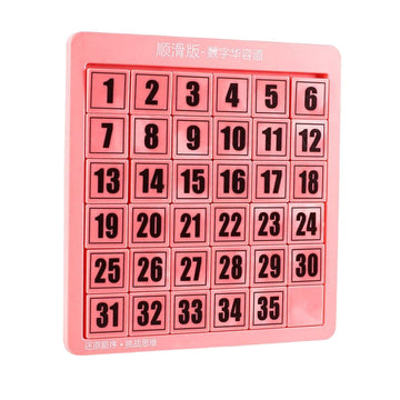 MYADDICTION Digital Puzzles Toys Math Educational Toys Game for Training Exercise Pink 35 Cubes