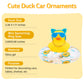 Wonuu Car Duck Rubber Duck Car Ornaments Duck Car Dashboard Decorations With Cute Headband Swim Ring Necklace Sunglasses, B-Blue
