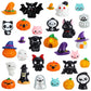 Chunful 30 Pcs Mini Resin Figures Halloween Miniatures Figures Pumpkin Ghost Skull Miniatures Bulk for Halloween Party Favors Ba