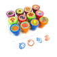TINYMILLS 12 Pcs Fall Harvest Thanksgiving Stamp Kit for Kids - Thanksgiving Pumpkin Autumn Self Inking Stamps Gift Party Favors