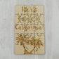 We'Re Going To California! - 15 Piece Wood Jigsaw Puzzle 6' X 3.5', Surprise Trip Gift Vacation Announcement Reveal