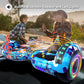 SIMATE 6.5" Bluetooth Hoverboard - Galaxy Purple, Self-Balancing, LED Lights for Kids & Adults