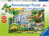 Ravensburger 60 Piece Prehistoric Life Puzzle - Eco-Friendly Linen, Model 9621, Enhances Concentration & Creativity, Color: 恐竜の時代