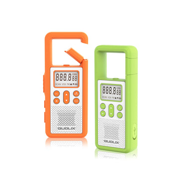 Rechargeable Walkie Talkie For Long Range 2 Pack,With Fm/Noaa, Weather Alert, Led Flashlight,Sos Siren,Volume Adjustment, Ldeal