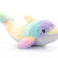 The Petting Zoo Dolphin Stuffed Animal Plushie, Ombrez Animals, Rainbow Dolphin Plush Toy 14 Inches