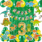 Fi  Flick In 50 Pcs 3Rd Birthday Jungle Theme Decoration For Boys Dinosaur Safari Animals Curtain Cutouts Dino Animal Banner 3R