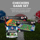 Masterpieces - Nfl Checkers, Officially Licensed Carolina Panthers Football Board Game For 2 Players, Family Fun For Kids & Adul