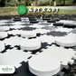 Swooc Games - 2-In-1 Reversible Giant Checkers & Tic Tac Toe Game ( 4Ft X 4Ft ) - 100% High Density Eva Foam Mat & Pieces - Extr