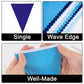GCQQ Royal Blue Pennant Banner Flags, 42 Pcs Cotton Triangle Garland, 6"x7.5" for Baby Shower, Nautical Pirate, Festival Decoration