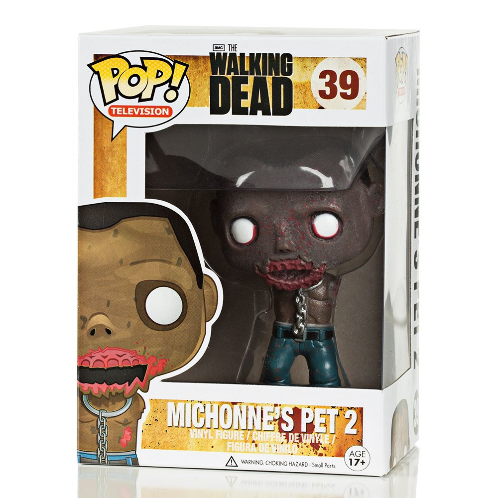 Funko Pop Vinyl Figure: The Walking Dead Michonne Pet Walker 2 (#39) - 4" Brown