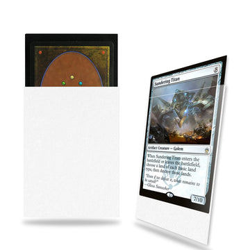 White Mtg Card Sleeves 200 Pack, Standard Card Sleeves Sturdy Mtg Sleeves Matte Back Finish, Perfect Shuffling - Protect All You