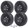 CrazyHobby RC Short Course Truck Wheels and Tires with Foam Inserts for 1/10 Traxxas Slash 4X4 BL-2S 2WD Losi Tenacity TT Baja R