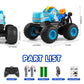 DYODYORC Remote Control Car, 2.4Ghz All Terrain Pony Monster Truck Toys, RC Truck with Music, 3 Lighting Effects, 360 Stunt Capa