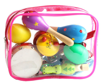 Toddler Musical Instruments, 9Pcs Wooden Percussion Musical Instruments Toy Set For Kids Toddlers Preschool Educational Music Toys For Boys And Girls