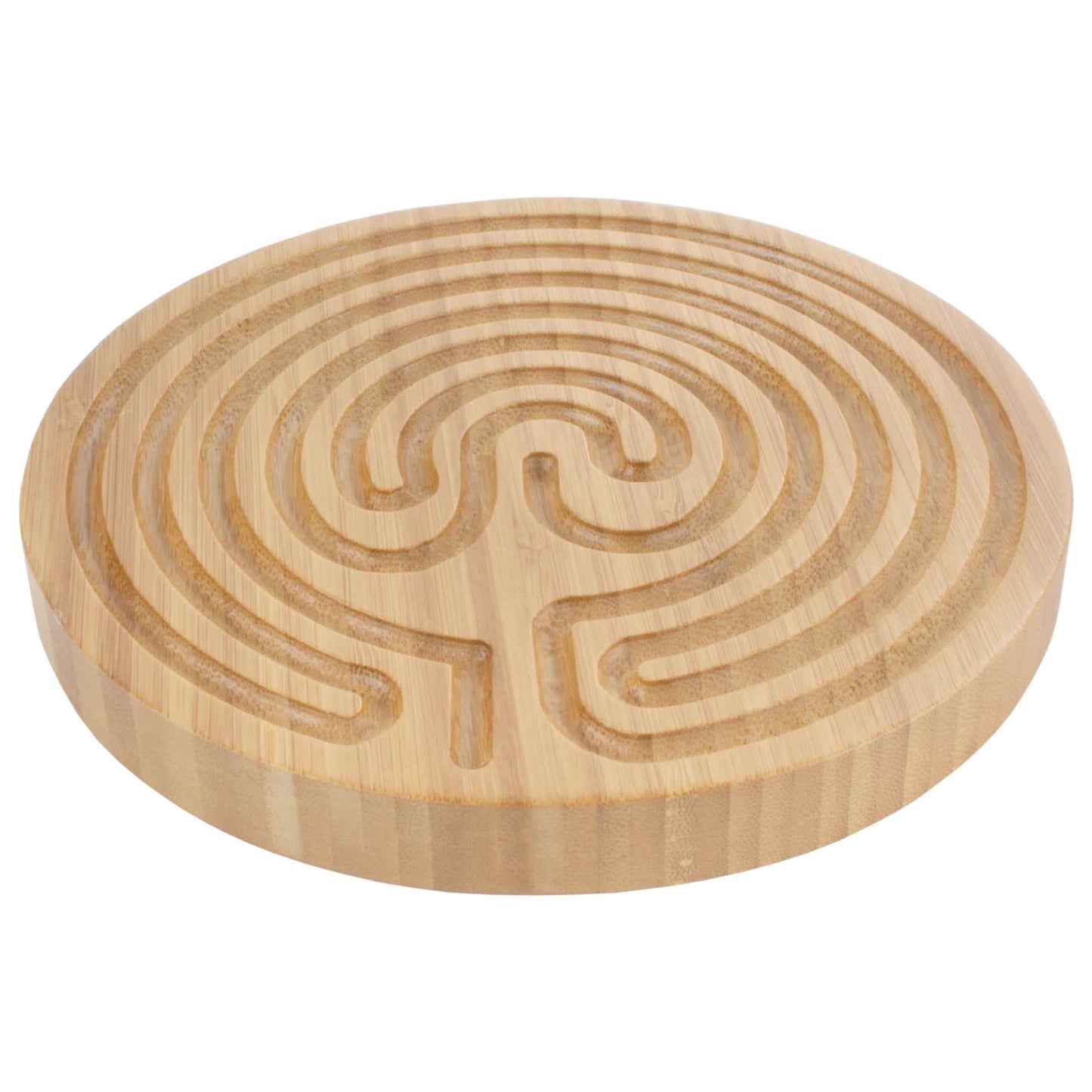 Bamboomn Finger Labyrinth For Meditation And Prayer - 6'' Diameter - Cretan Style - 3 Pieces