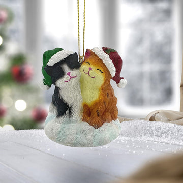 The San Francisco Music Box Company Cute Christmas Cats Figurine Ornament
