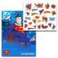 Superman Stickers & Tattoos Party Favor Pack Bundle ~ 75 Temporary Tattoos With Stickers (Superman Party Supplies)