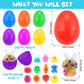 Mljsh 12 Pack Prefilled Easter Eggs With Squeeze Toys Inside, Easter Basket Stuffers Easter Egg Fillers, Classroom Gift Exchange