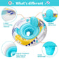Swimbobo Inflatable Baby Swim Pool Float With Safe Seat And Removable Canopy For Age 6-36 Months Toddler (Yellow Dinosaur)