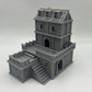 Paintable Tabletop Miniature Building Terrains Compatible with D&D and Alike RPG War Games - 18mm/28mm Scale Scenery with Mediev