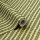 Iland Originality Dollhouse Wallpaper 39 * 15.7 Inch, Dollhouse Accessories On 1:12 Scale Or 1:6 Scale (Striped Red-Brown)
