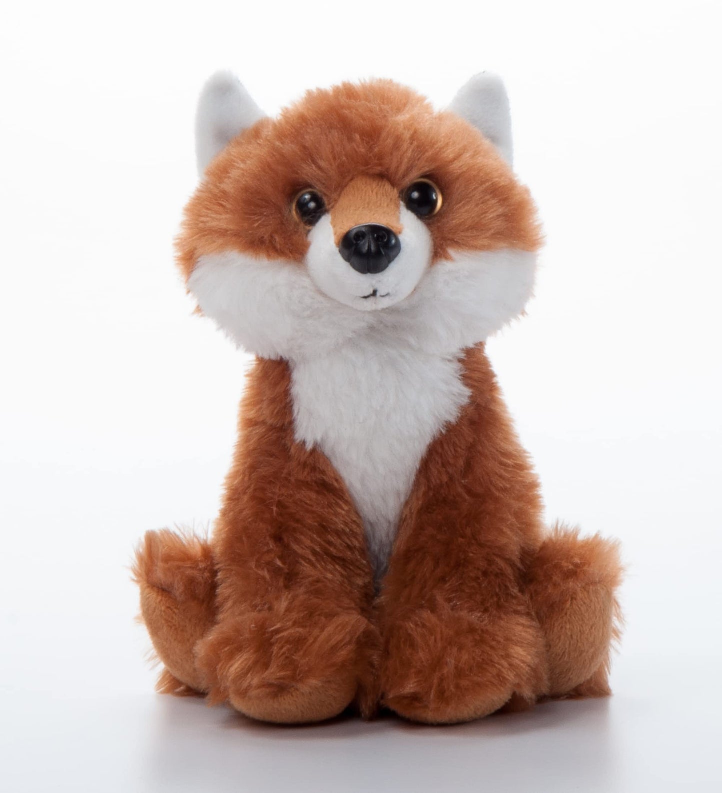 The Petting Zoo Fox Stuffed Animal Plushie, 6" Brown Plush Toy, Made from Recycled Materials, Model 421009