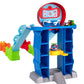 Spidey and his Amazing Friends Mega Jump HQ Track - 39-Inch Dual Race Track with Elevator, Web Tunnels, 2 Exclusive Vehicles, Multicolor