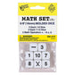 Whole Number Dice Set, 8 Per Pack, 6 Packs