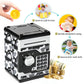 Atm Piggy Bank For Boys Girls, Vcertcpl Mini Atm Coin Bank Money Saving Box With Password, Kids Safe Money Jar For Adults With Auto Grab Bill Slot, Great Gift Toy Bank For Kids(Camouflage Gray)
