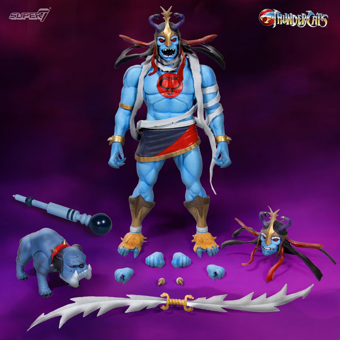 Super7 Ultimates! Thundercats Mumm-Ra The Ever-Living And Ma-Mutt - 8' Thundercats Action Figure With Accessories Classic Cartoon Collectibles And Retro Toys