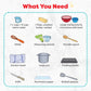 Pretzel Making Kit - Real Cooking Set for Kids Ages 5-12+ with Recipe and Ingredients - Kids Baking Set for Girls & Boys - Great