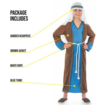 Fun Shack Kids Joseph Costume Kids, Boys Joseph Costume For Boys, St Joseph Costume For Kids, Saint Joseph Costume Kids, Medium